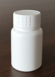 Στρογγυλό πλαστικό μπουκάλι 60ml, άσπρο μπουκάλι ιατρικής με το βάρος ΚΑΠ 13.6g