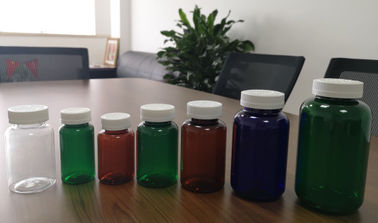 Στρογγυλό πράσινο/καφετί/φυσικό χρώμα μπουκαλιών ιατρικής της PET υγειονομικής περίθαλψης 250ml